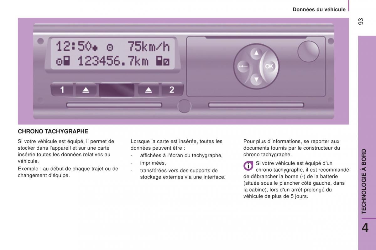 Peugeot Boxer III 3 manuel du proprietaire / page 95