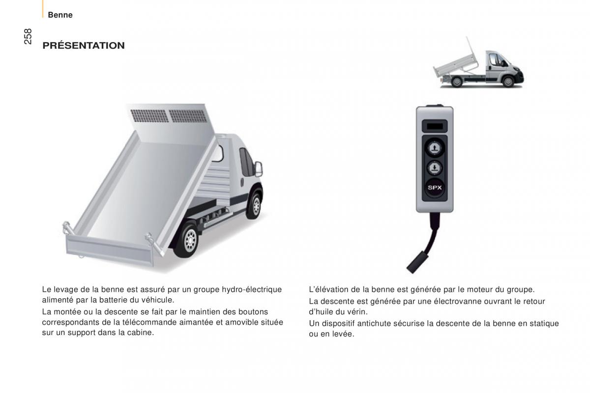 Peugeot Boxer III 3 manuel du proprietaire / page 260