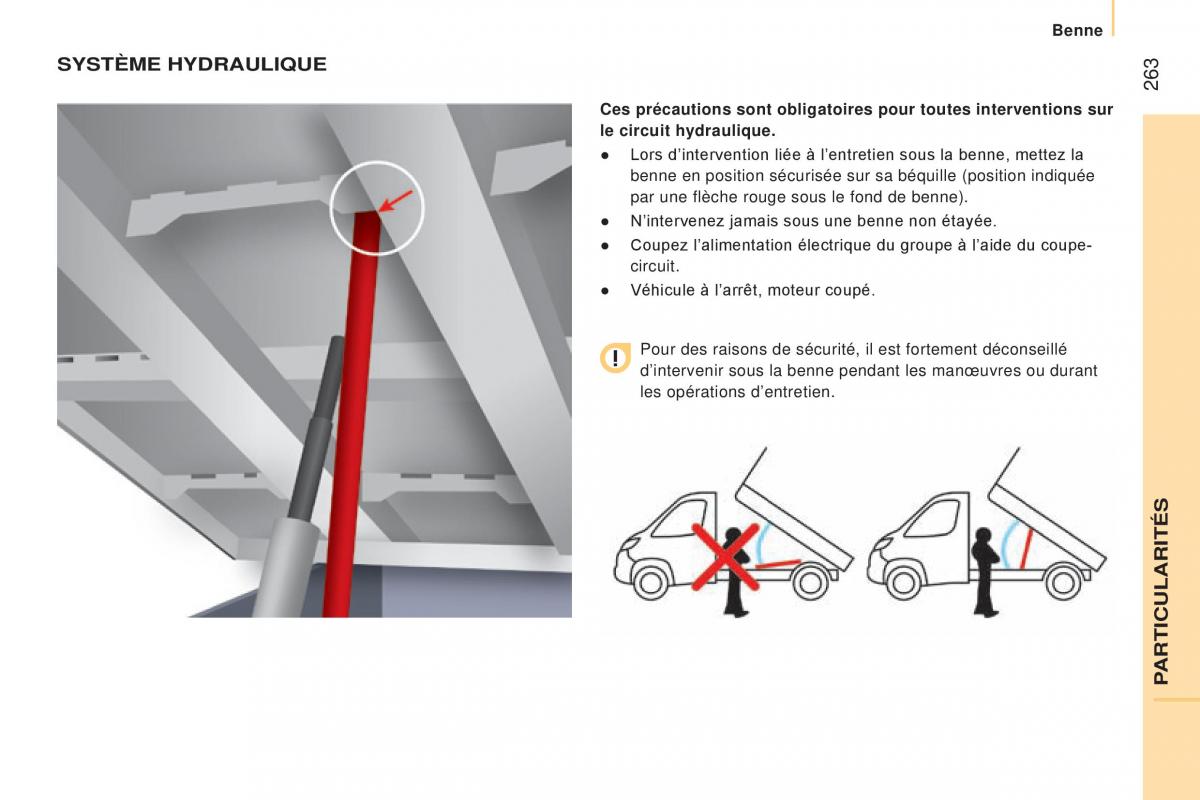 Peugeot Boxer III 3 manuel du proprietaire / page 265