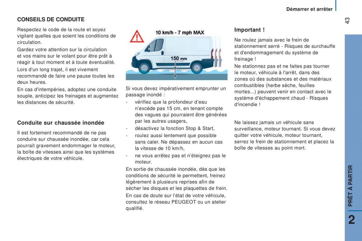 Peugeot Boxer III 3 manuel du proprietaire / page 45