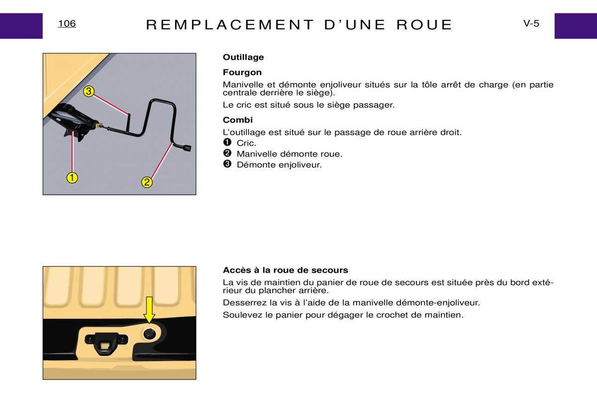 Peugeot Expert I 1 manuel du proprietaire / page 112