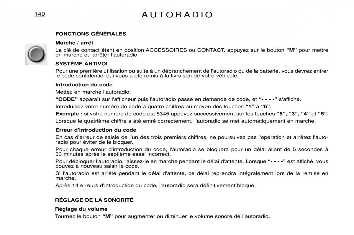 Peugeot Expert I 1 manuel du proprietaire / page 146