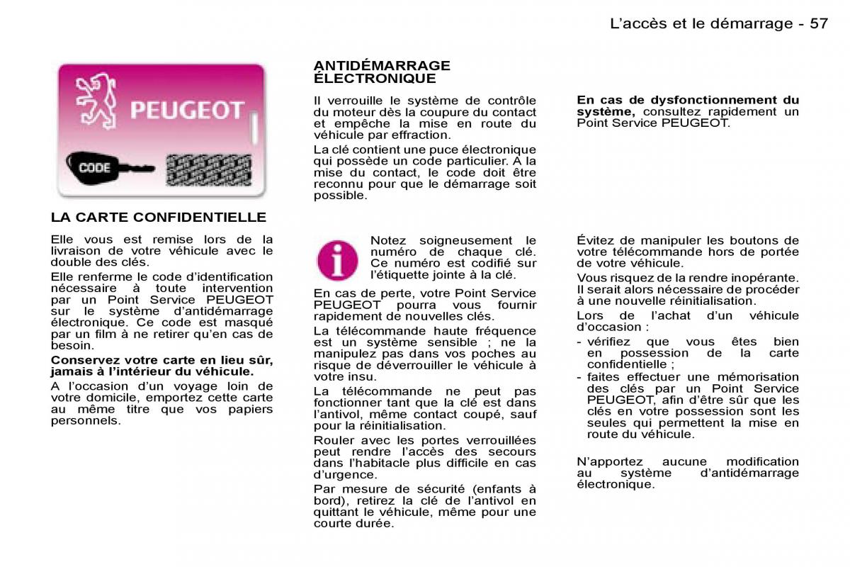 Peugeot Expert I 1 FL manuel du proprietaire / page 62