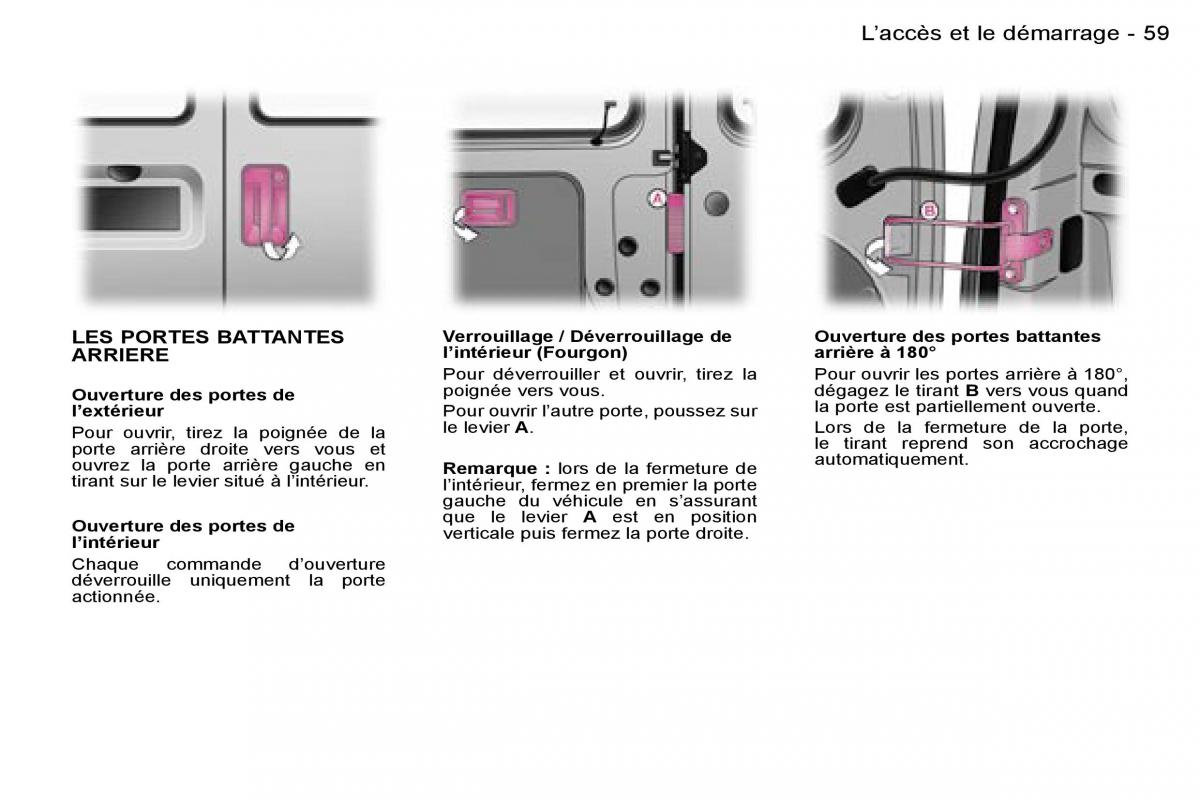 Peugeot Expert I 1 FL manuel du proprietaire / page 64