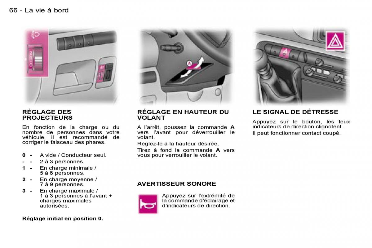 Peugeot Expert I 1 FL manuel du proprietaire / page 71