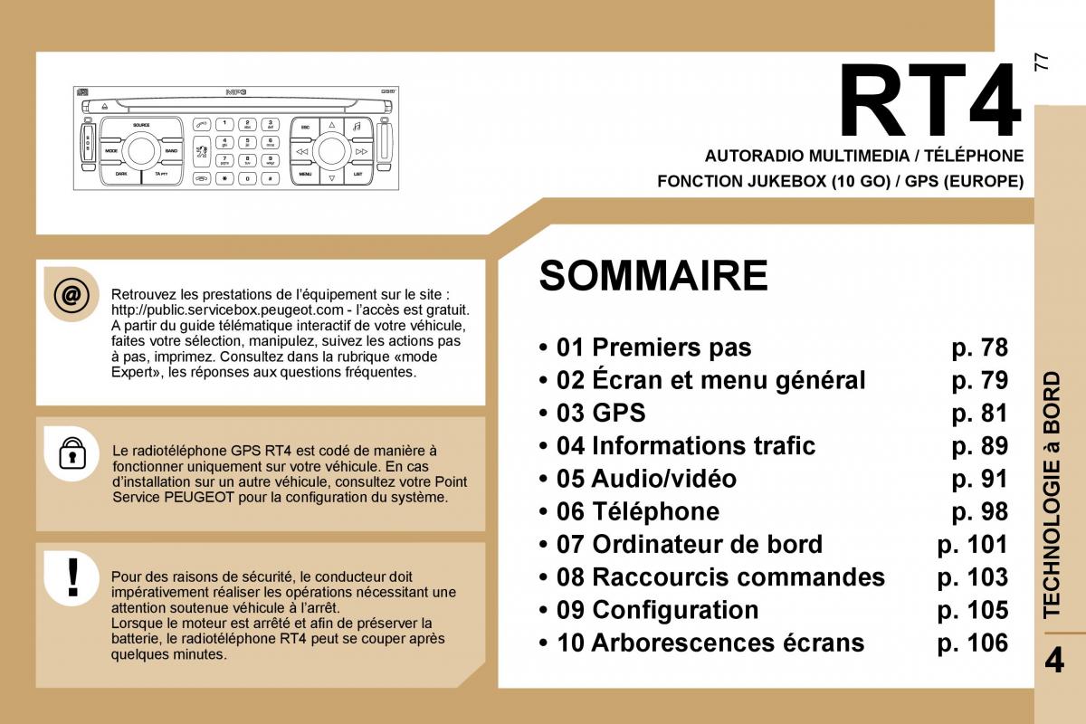 Peugeot Expert II 2 manuel du proprietaire / page 83