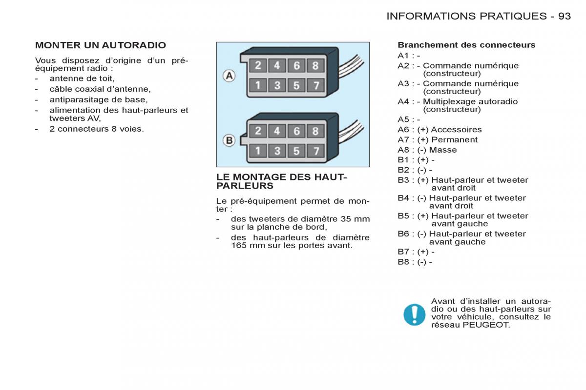 Peugeot Partner I 1 FL manuel du proprietaire / page 95