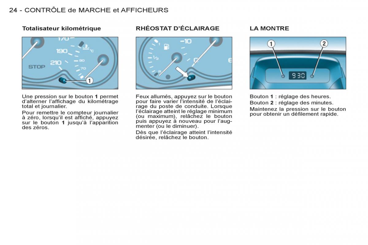 Peugeot Partner I 1 FL manuel du proprietaire / page 26