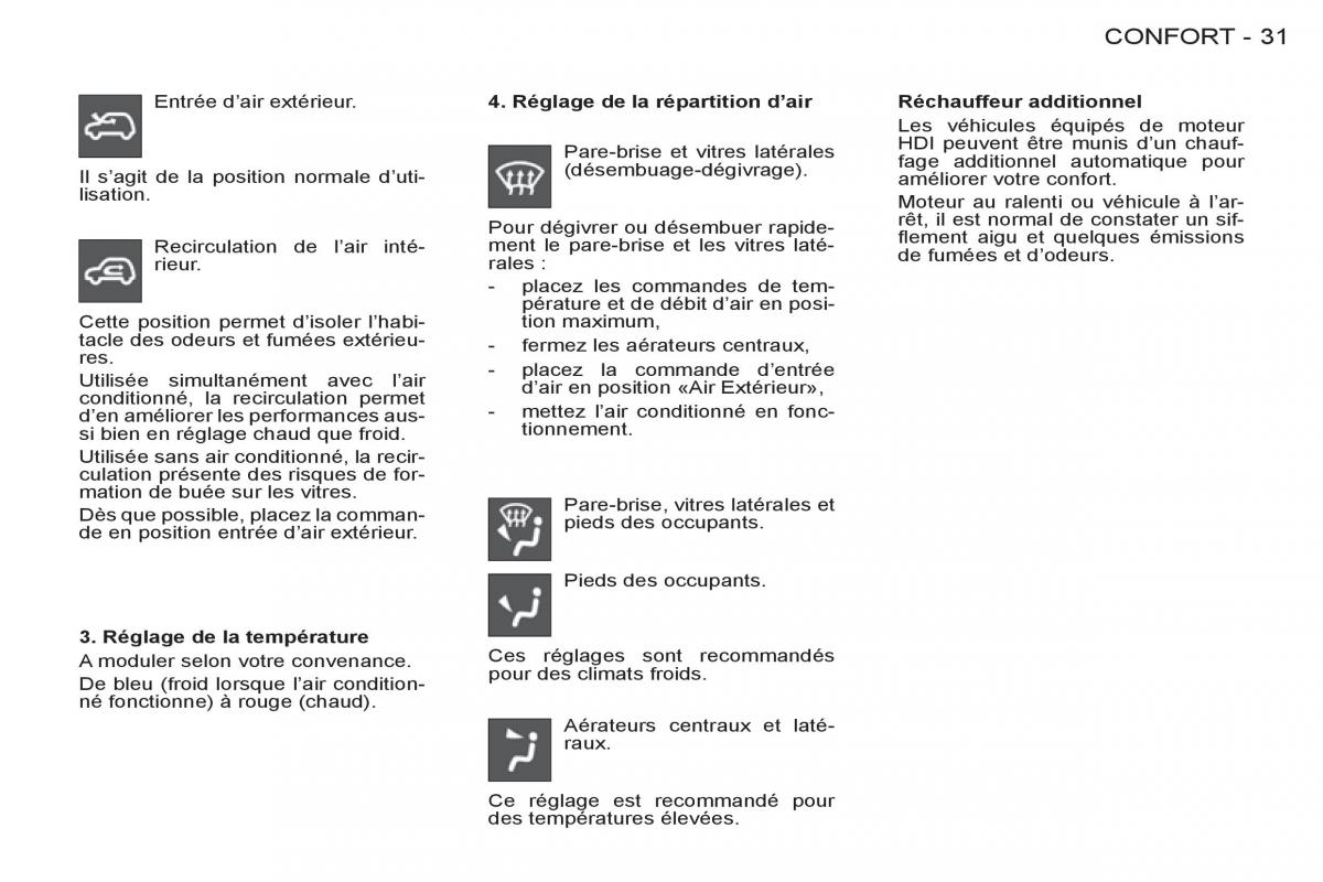 Peugeot Partner I 1 FL manuel du proprietaire / page 33