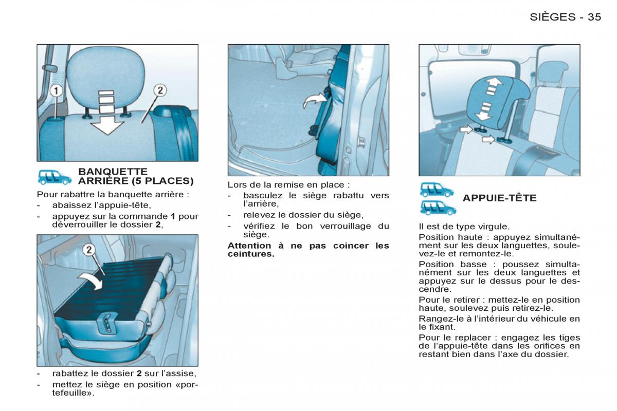 Peugeot Partner I 1 FL manuel du proprietaire / page 37