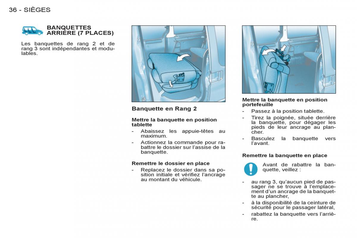 Peugeot Partner I 1 FL manuel du proprietaire / page 38