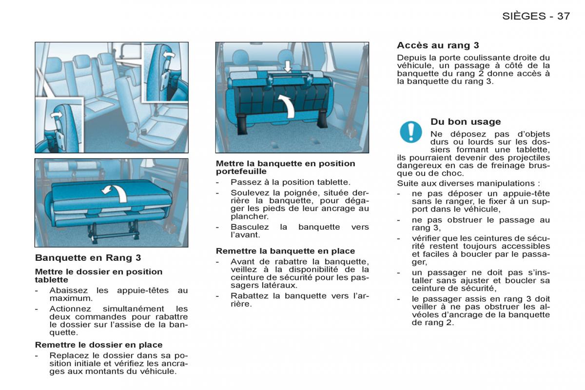 Peugeot Partner I 1 FL manuel du proprietaire / page 39