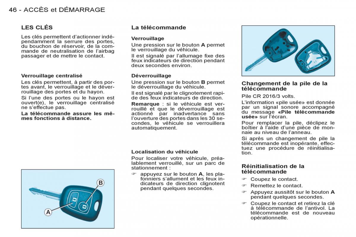 Peugeot Partner I 1 FL manuel du proprietaire / page 48