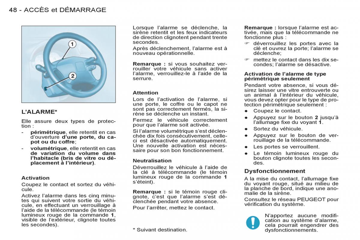 Peugeot Partner I 1 FL manuel du proprietaire / page 50