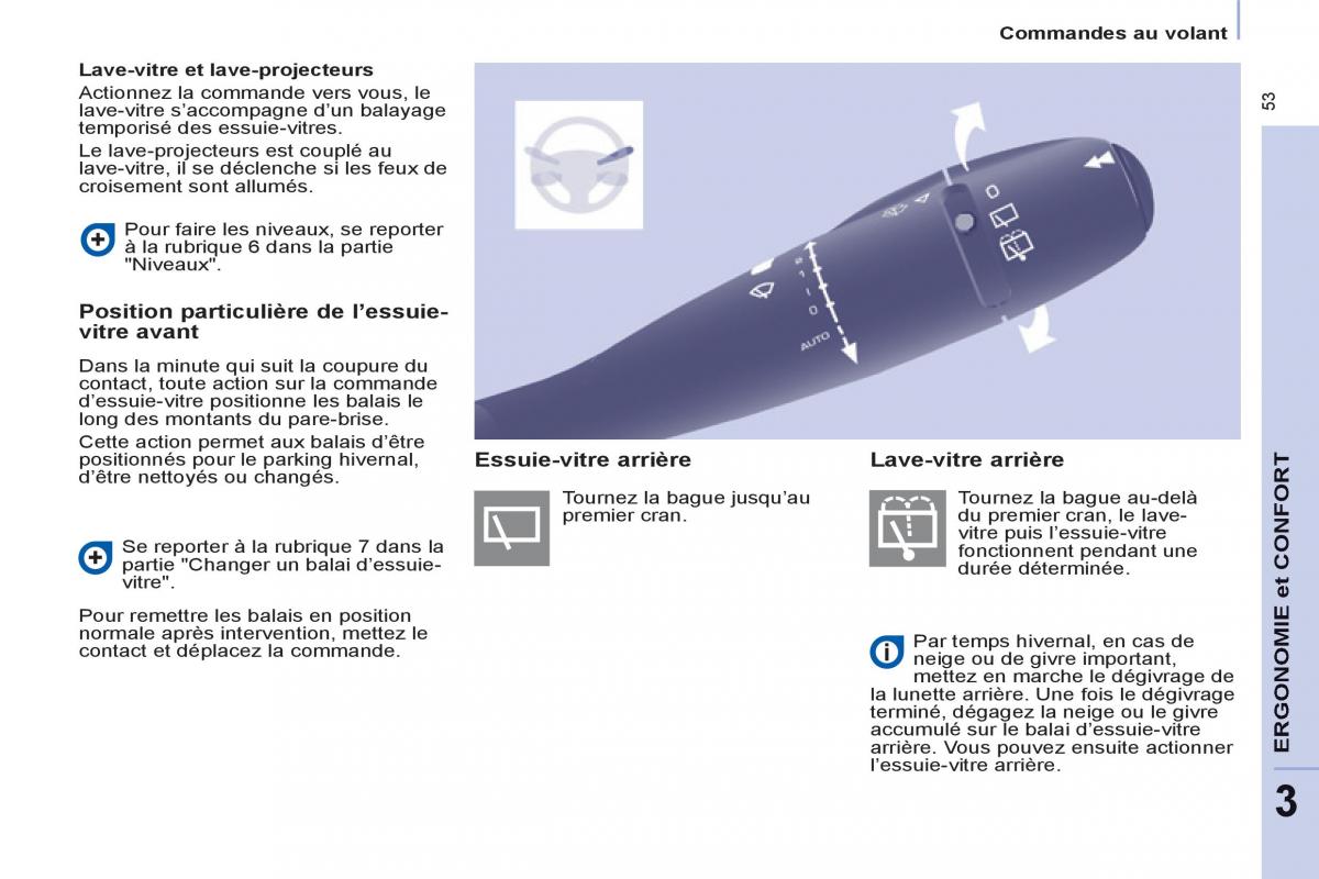 Peugeot Partner Tepee manuel du proprietaire / page 55