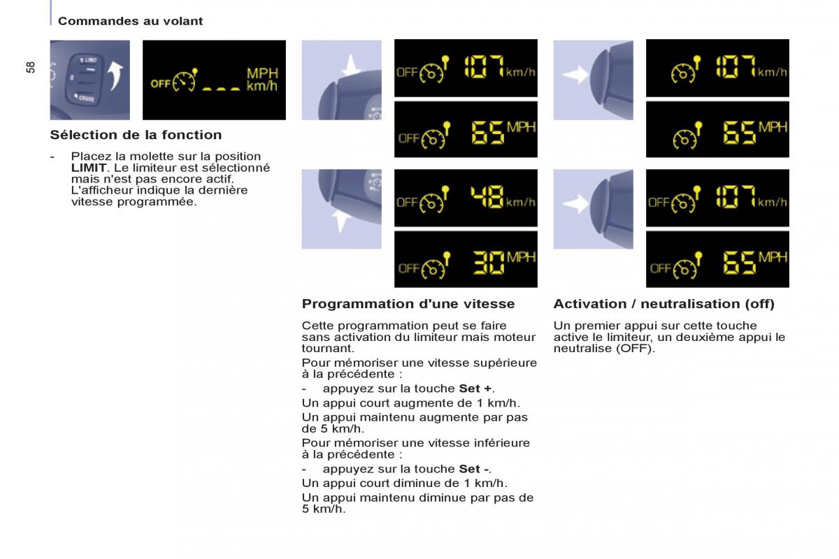 Peugeot Partner Tepee manuel du proprietaire / page 60