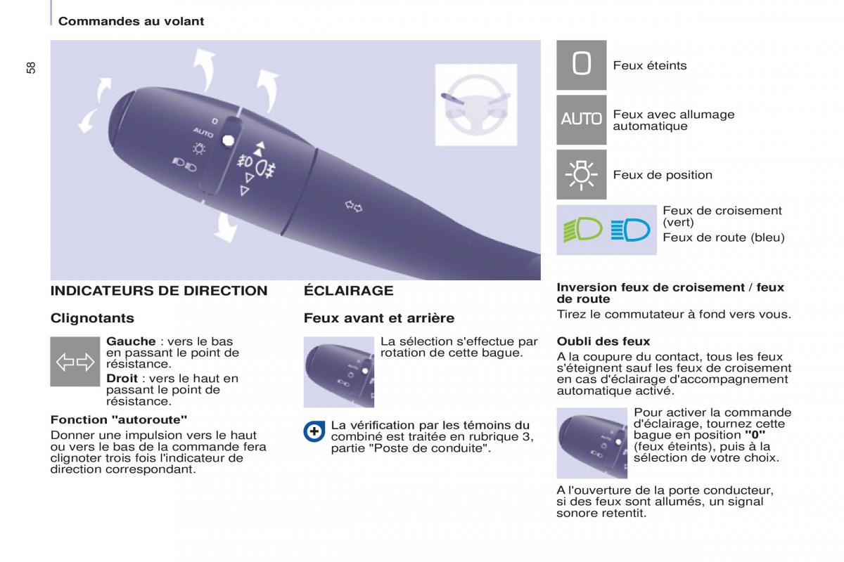 Peugeot Partner Tepee FL manuel du proprietaire / page 60