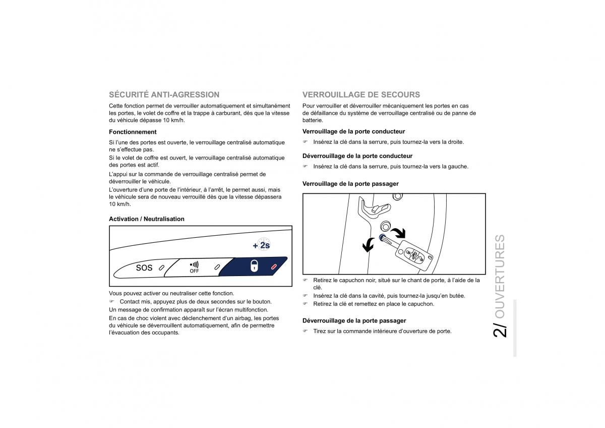 Peugeot RCZ manuel du proprietaire / page 57