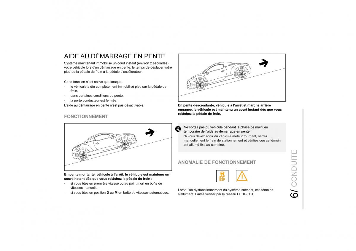 Peugeot RCZ manuel du proprietaire / page 137