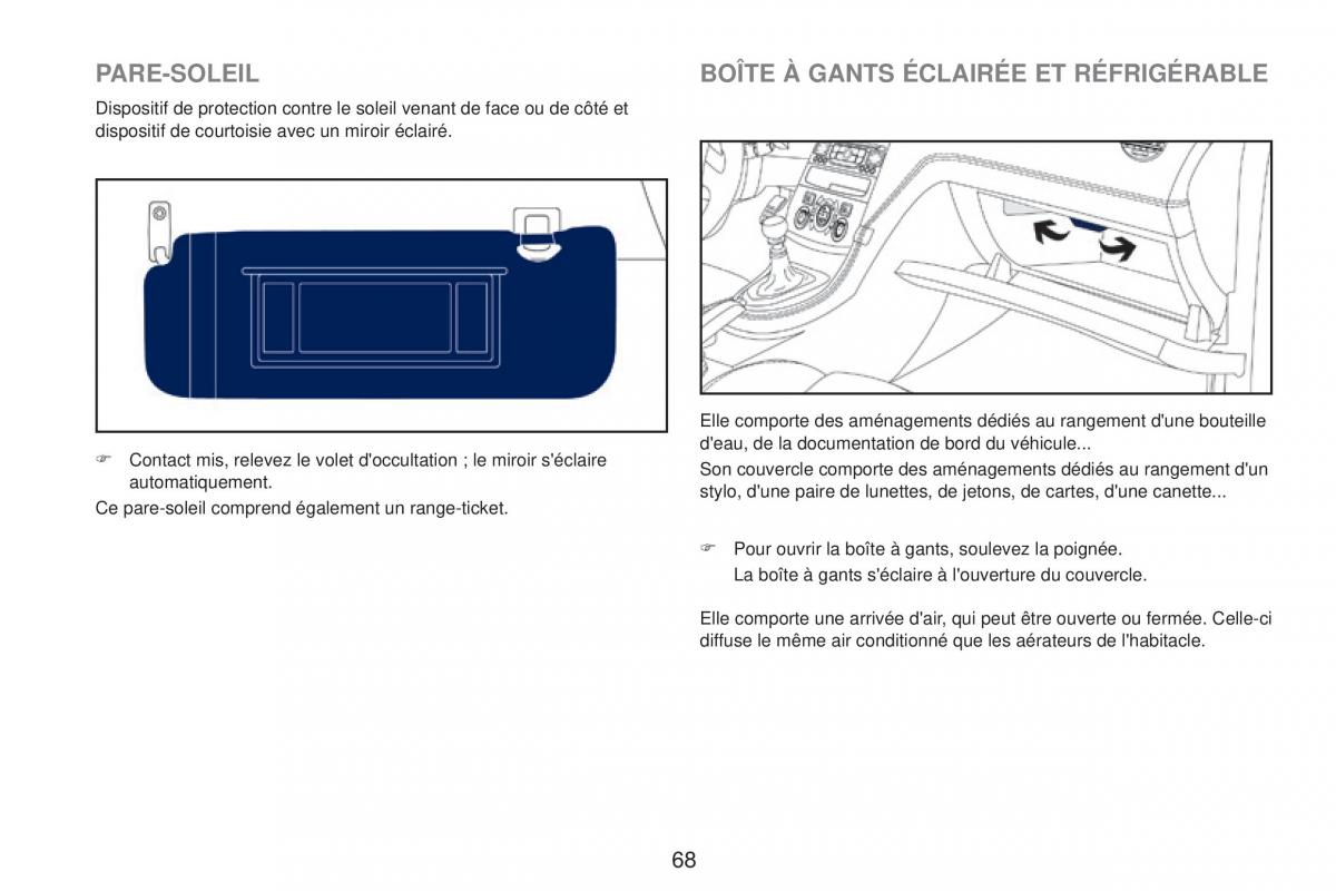 Peugeot RCZ FL manuel du proprietaire / page 70