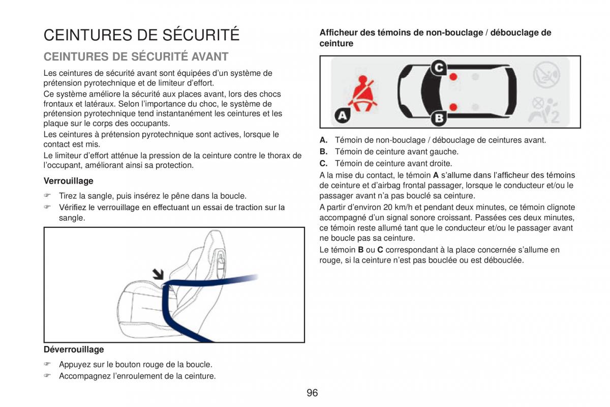 Peugeot RCZ FL manuel du proprietaire / page 98