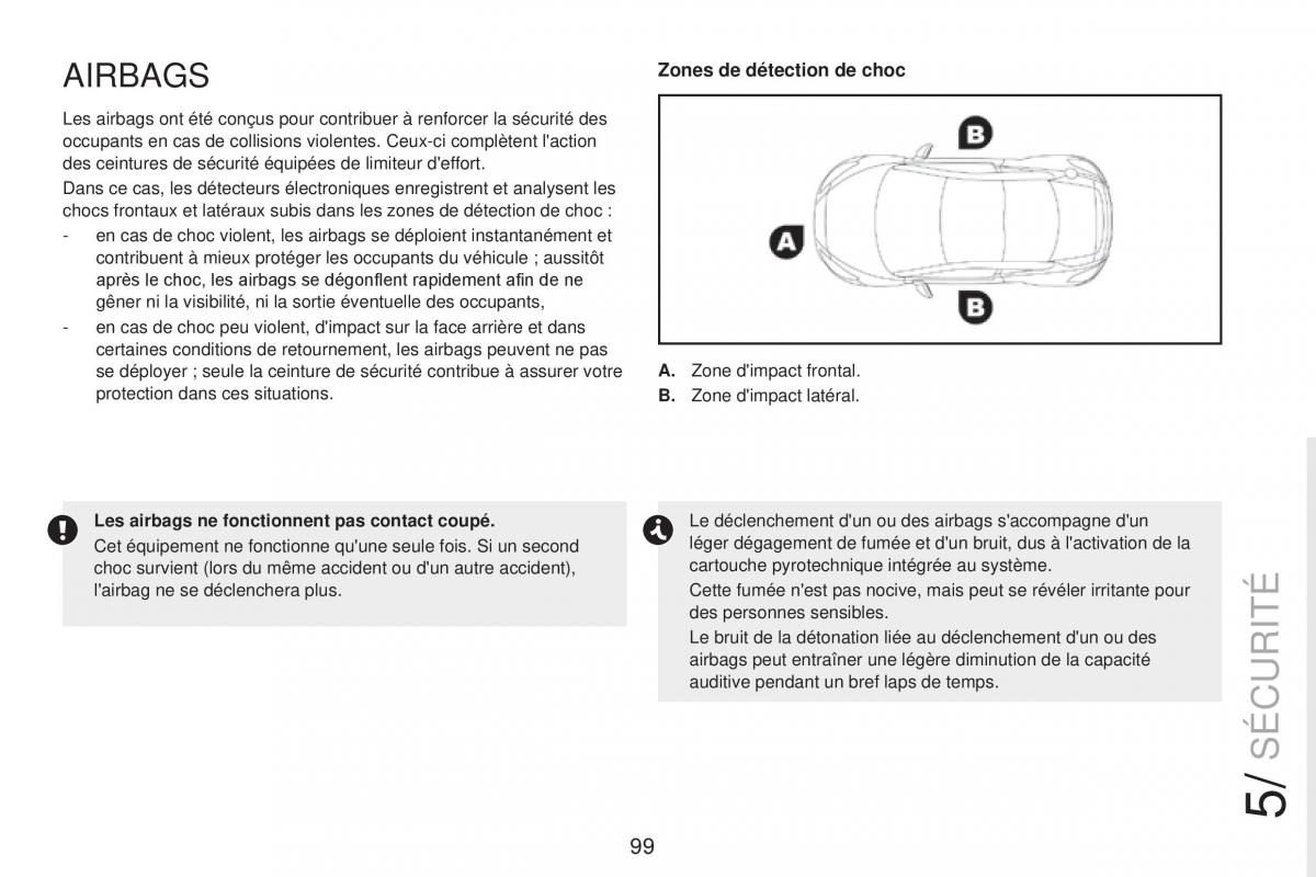 Peugeot RCZ FL manuel du proprietaire / page 101