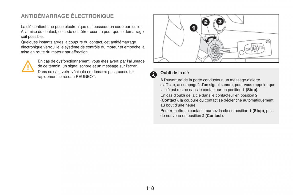 Peugeot RCZ FL manuel du proprietaire / page 120