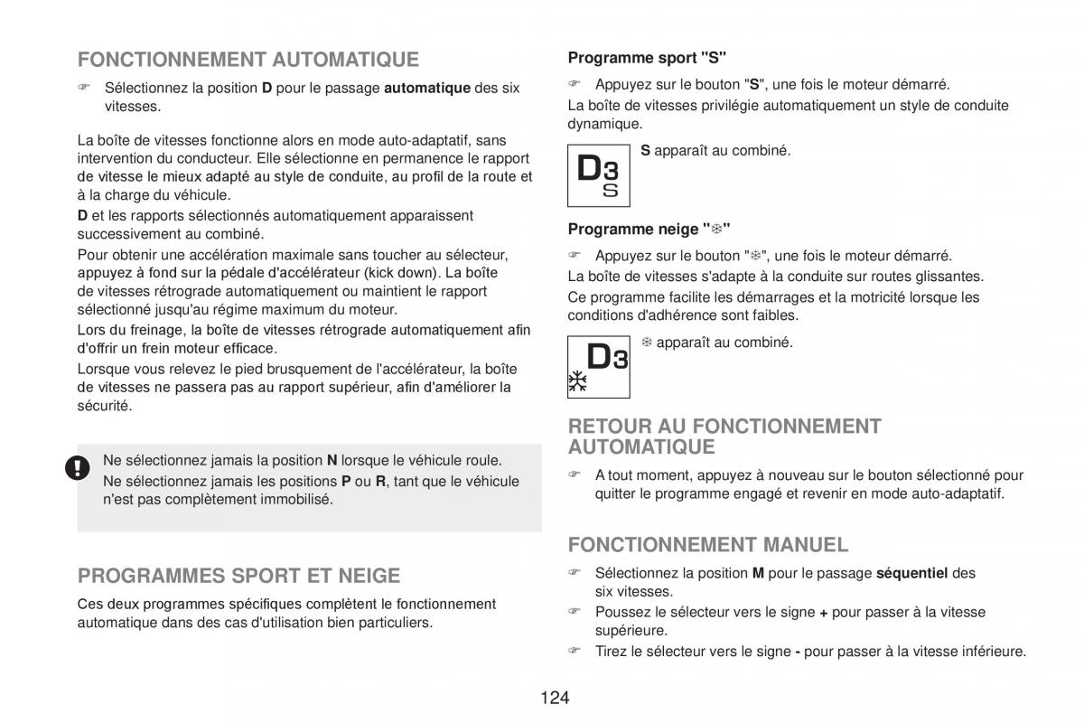 Peugeot RCZ FL manuel du proprietaire / page 126