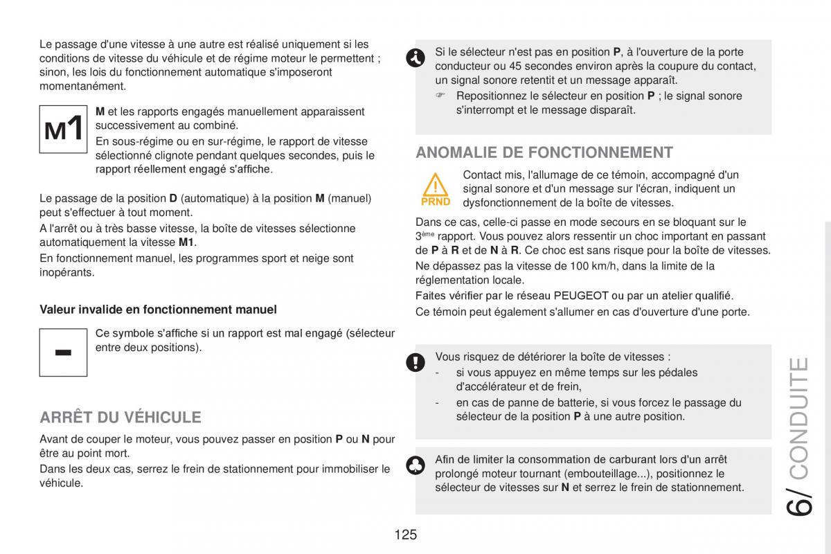 Peugeot RCZ FL manuel du proprietaire / page 127