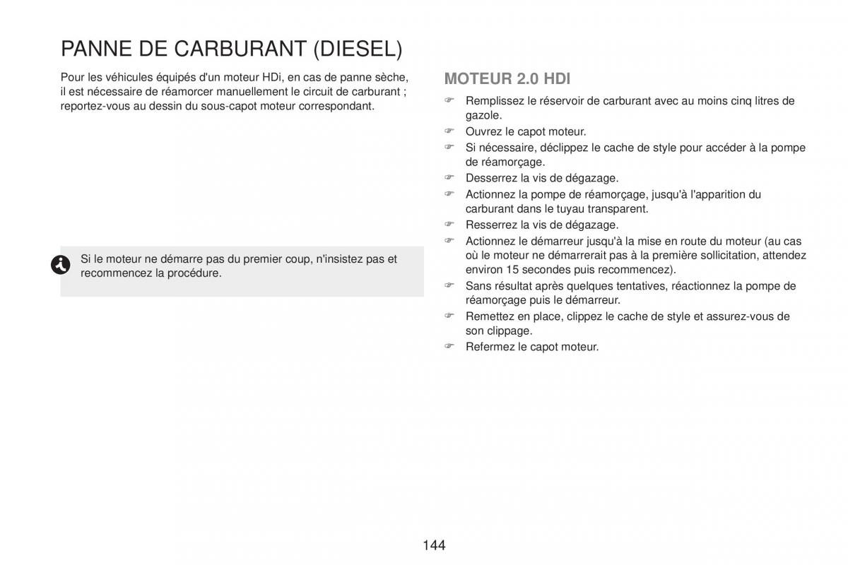 Peugeot RCZ FL manuel du proprietaire / page 146