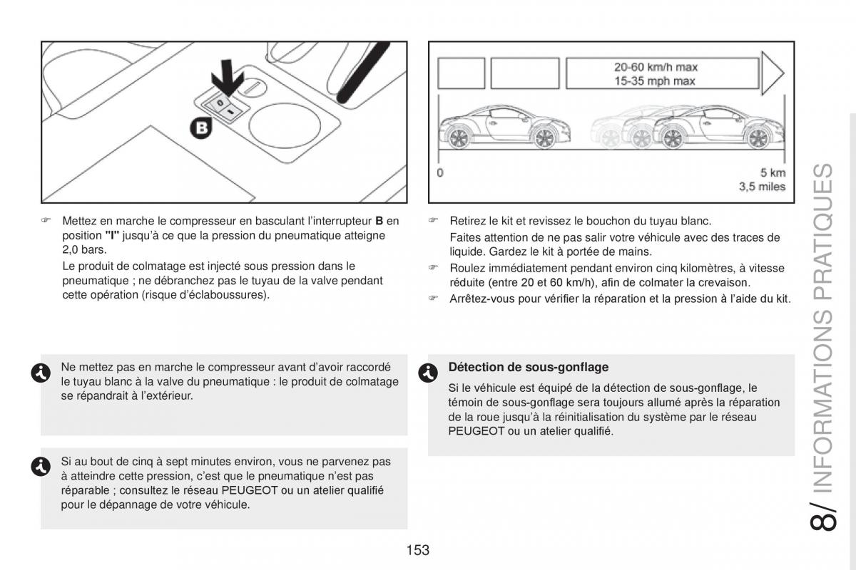 Peugeot RCZ FL manuel du proprietaire / page 155