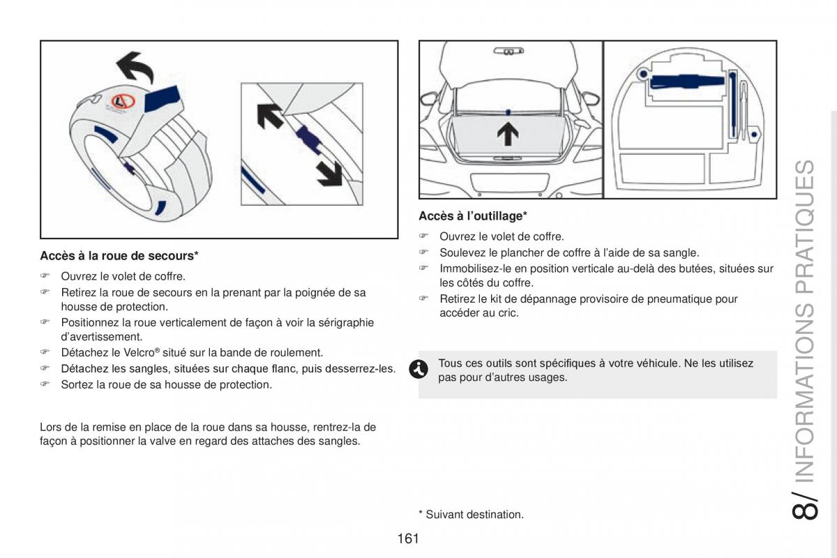 Peugeot RCZ FL manuel du proprietaire / page 163