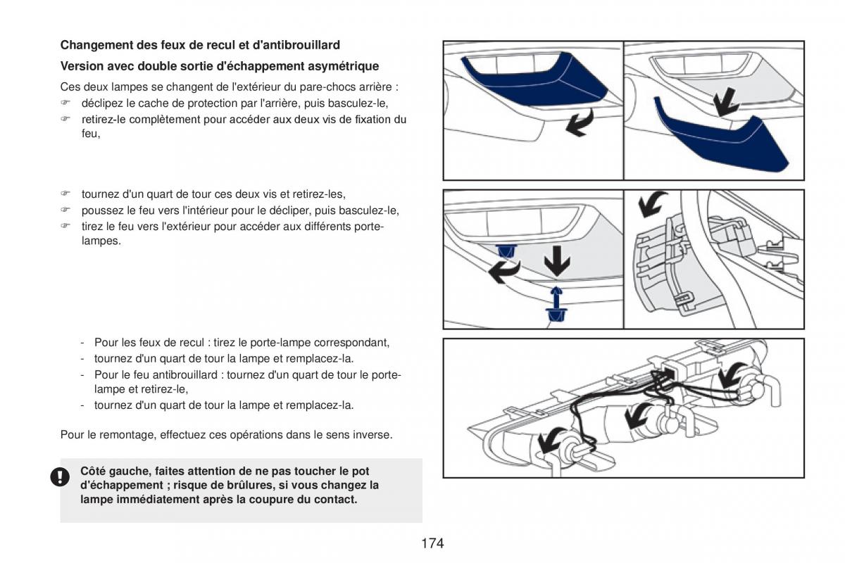 Peugeot RCZ FL manuel du proprietaire / page 176