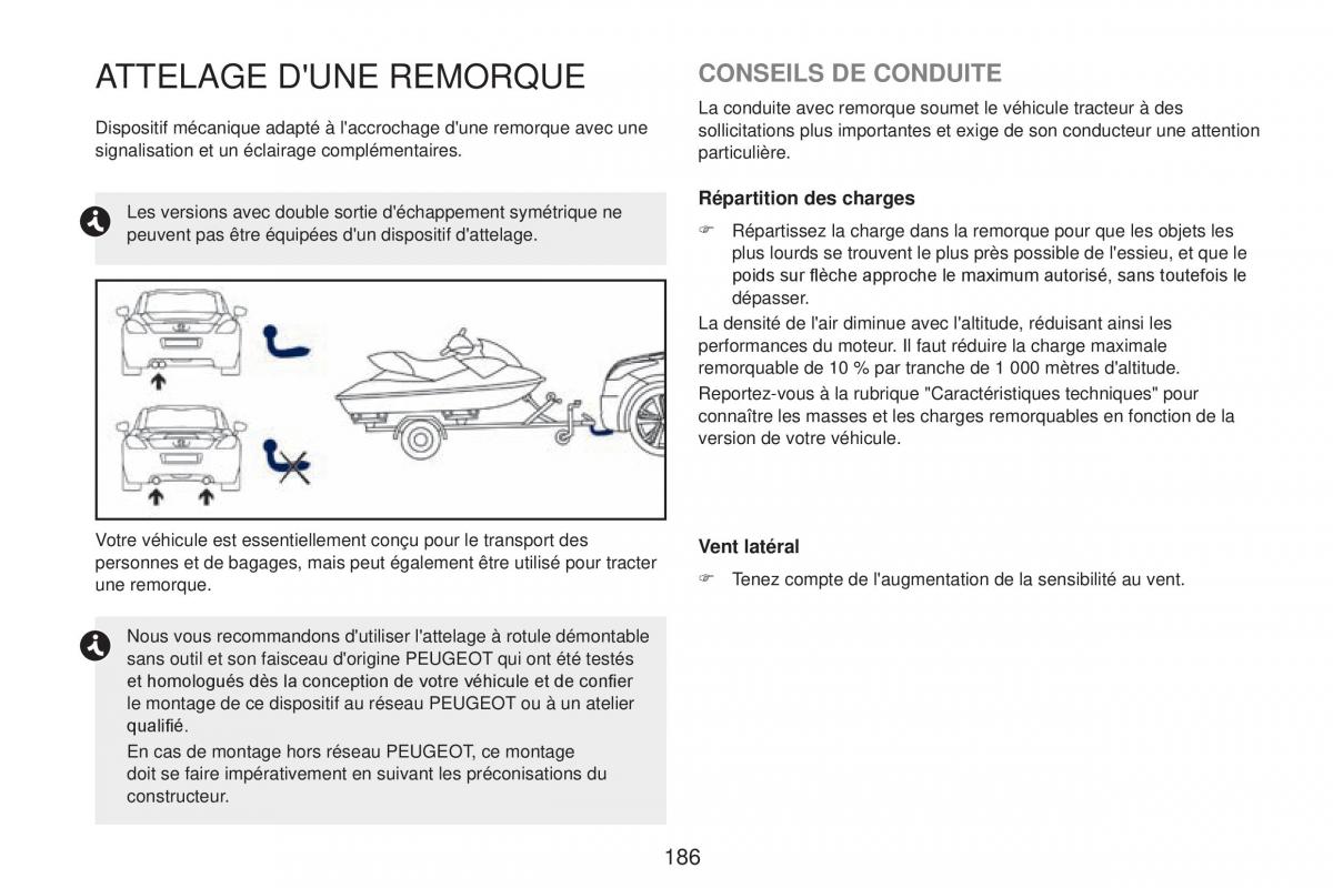 Peugeot RCZ FL manuel du proprietaire / page 188