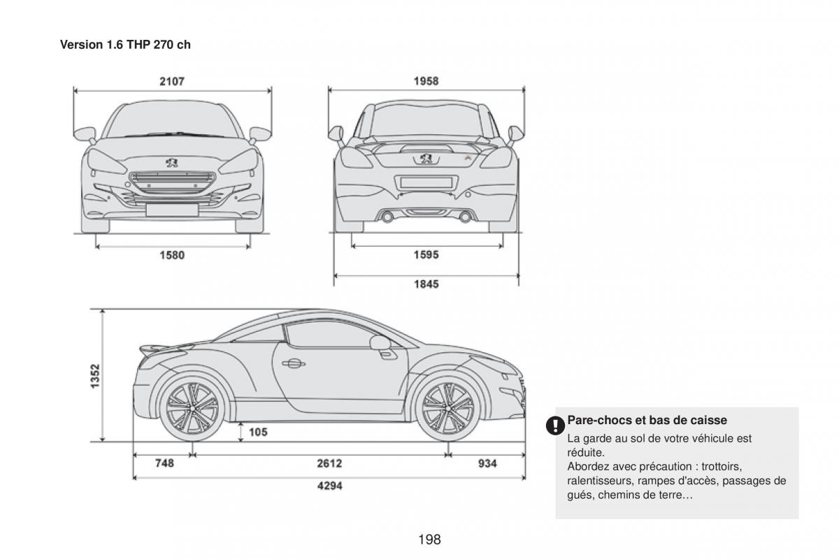 Peugeot RCZ FL manuel du proprietaire / page 200