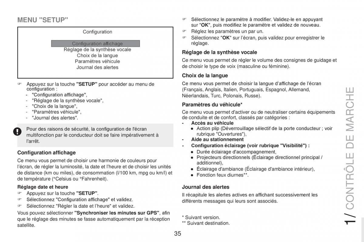 Peugeot RCZ FL manuel du proprietaire / page 37