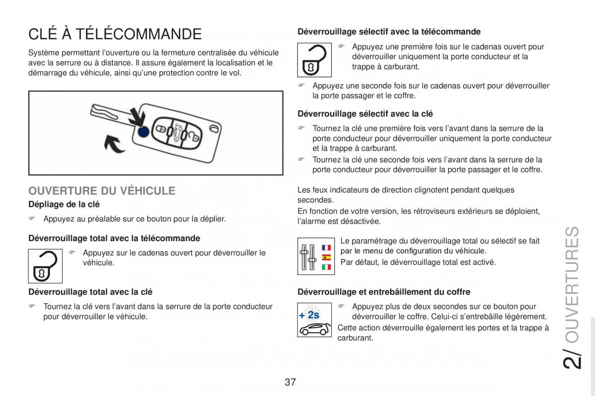 Peugeot RCZ FL manuel du proprietaire / page 39