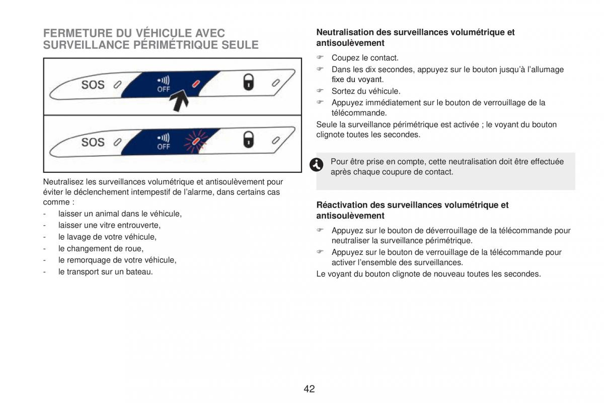 Peugeot RCZ FL manuel du proprietaire / page 44