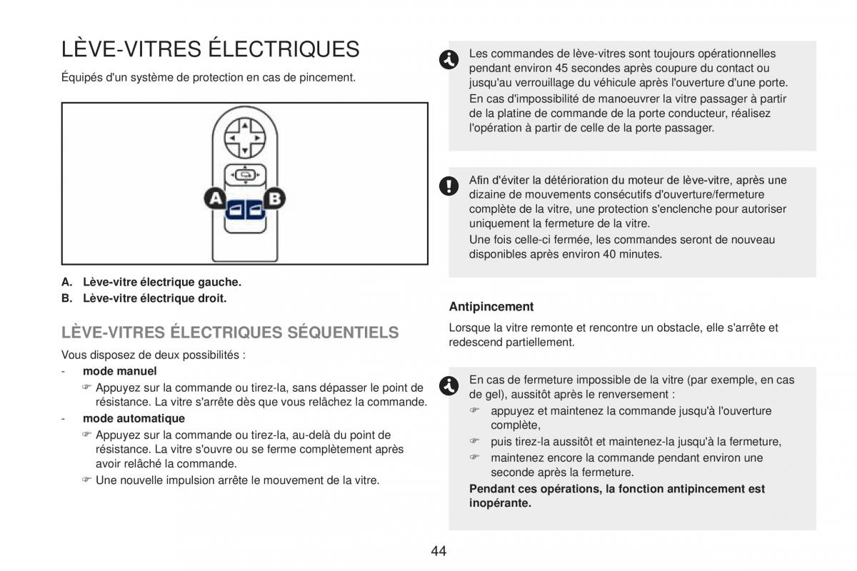 Peugeot RCZ FL manuel du proprietaire / page 46