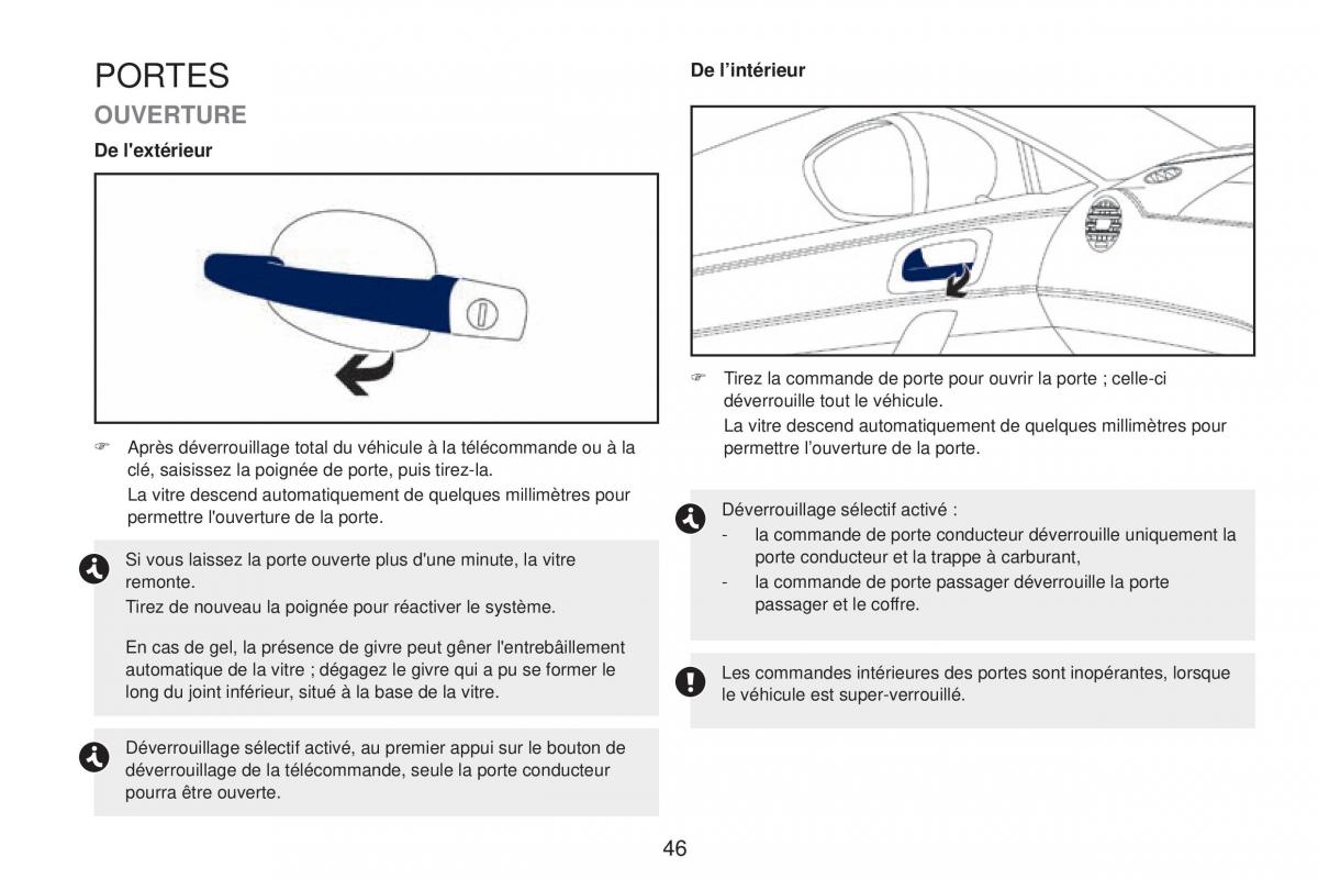 Peugeot RCZ FL manuel du proprietaire / page 48