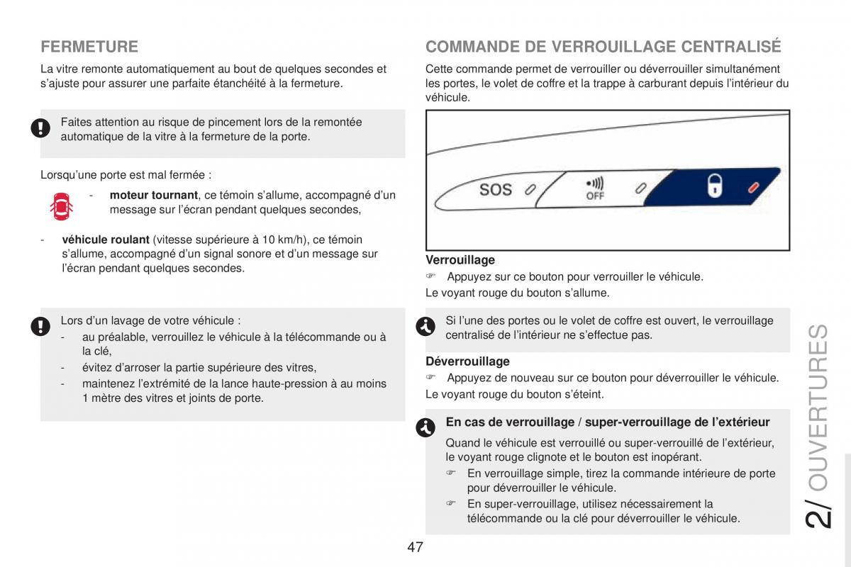 Peugeot RCZ FL manuel du proprietaire / page 49