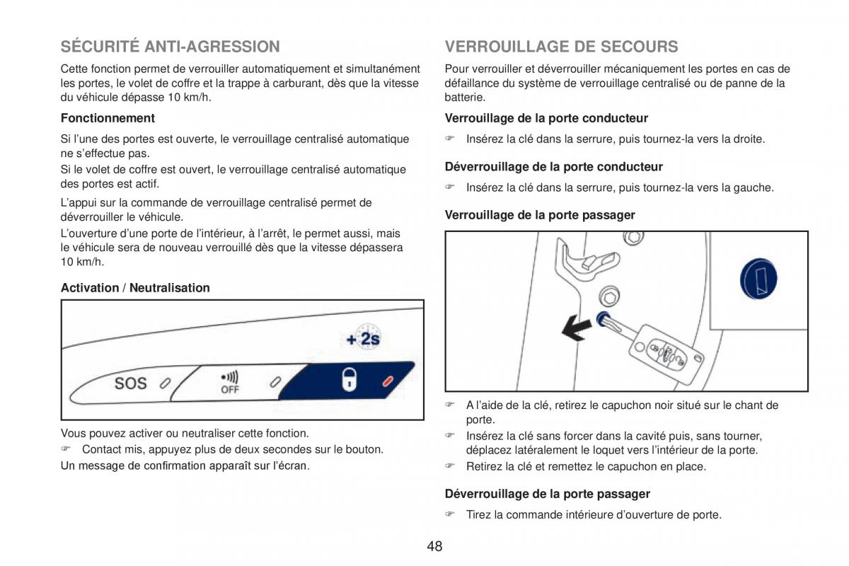 Peugeot RCZ FL manuel du proprietaire / page 50