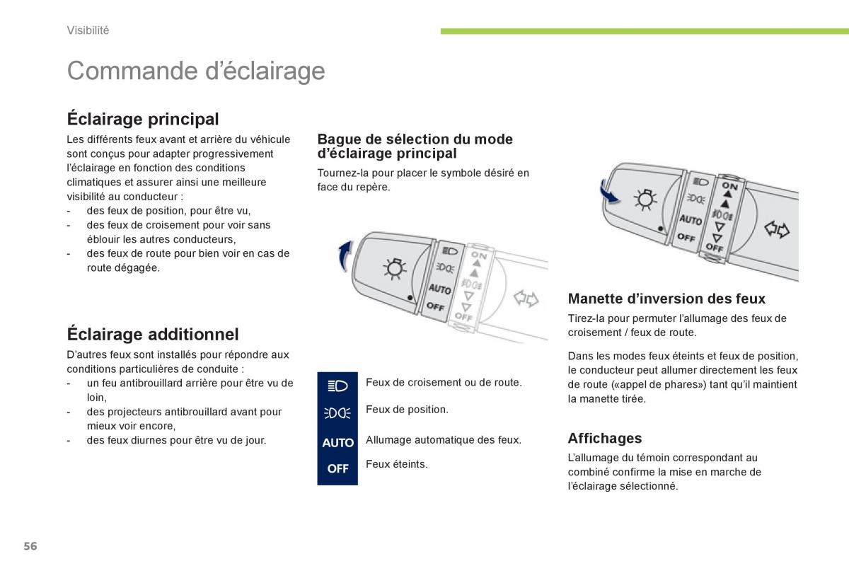 Peugeot iOn manuel du proprietaire / page 58