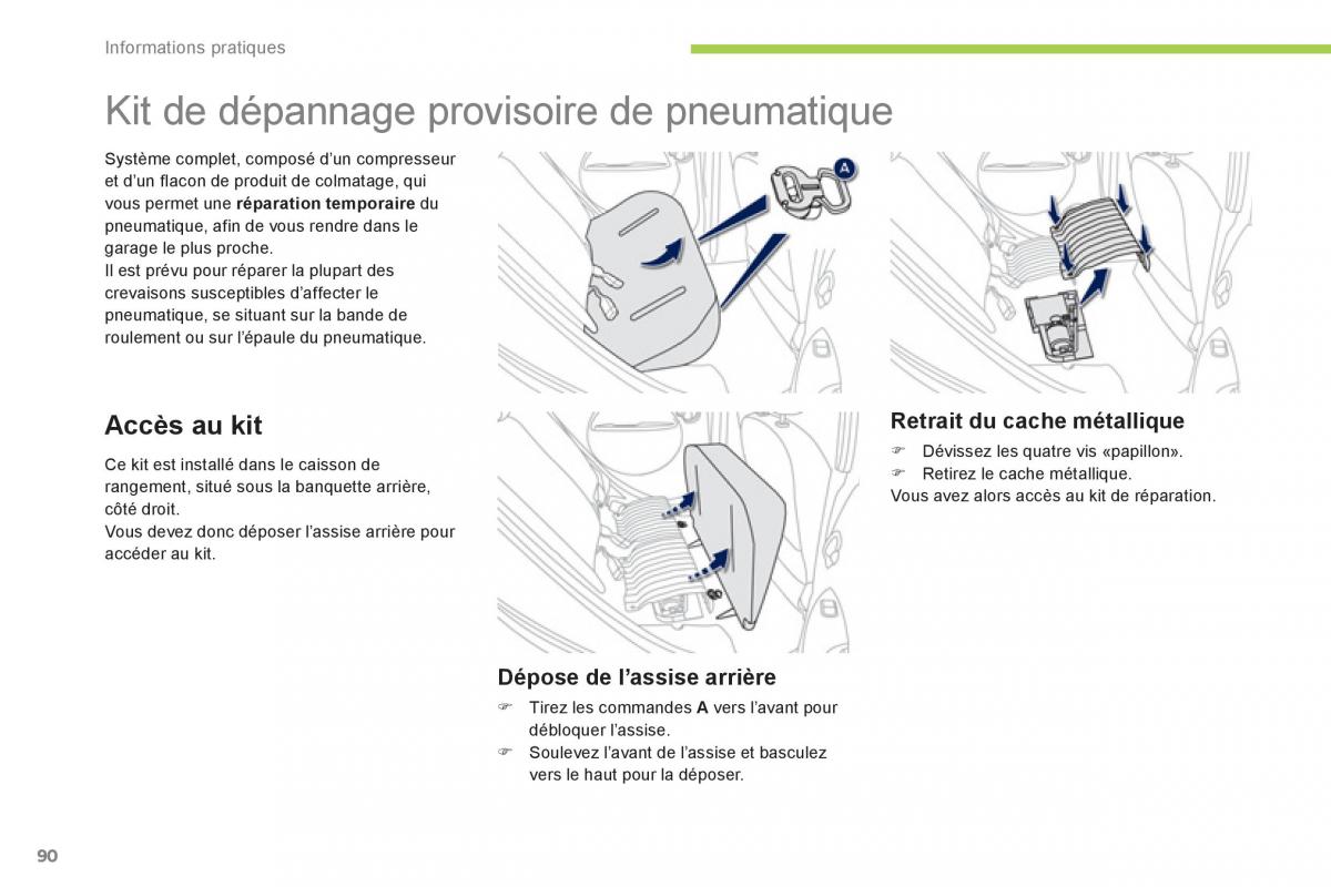 Peugeot iOn manuel du proprietaire / page 92