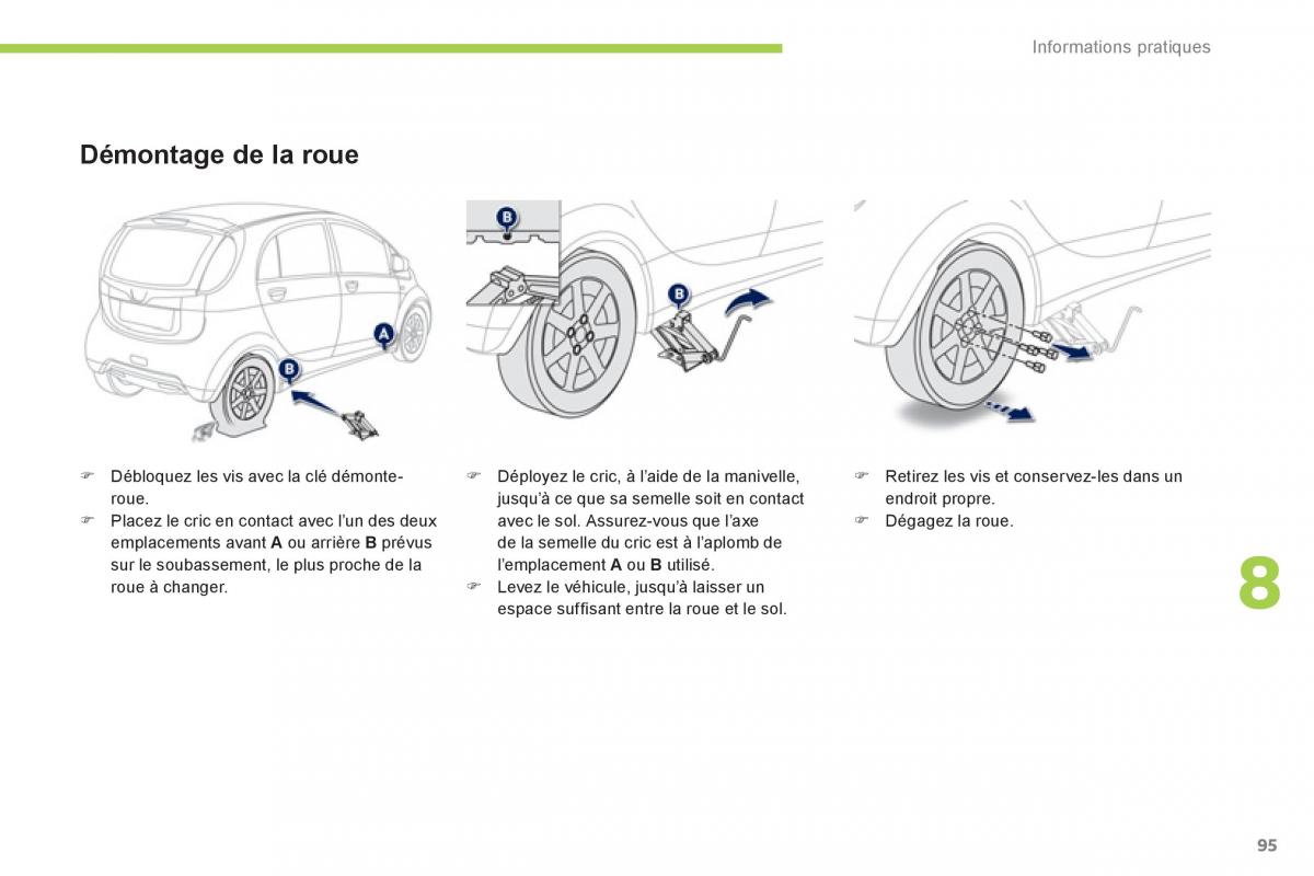 Peugeot iOn manuel du proprietaire / page 97