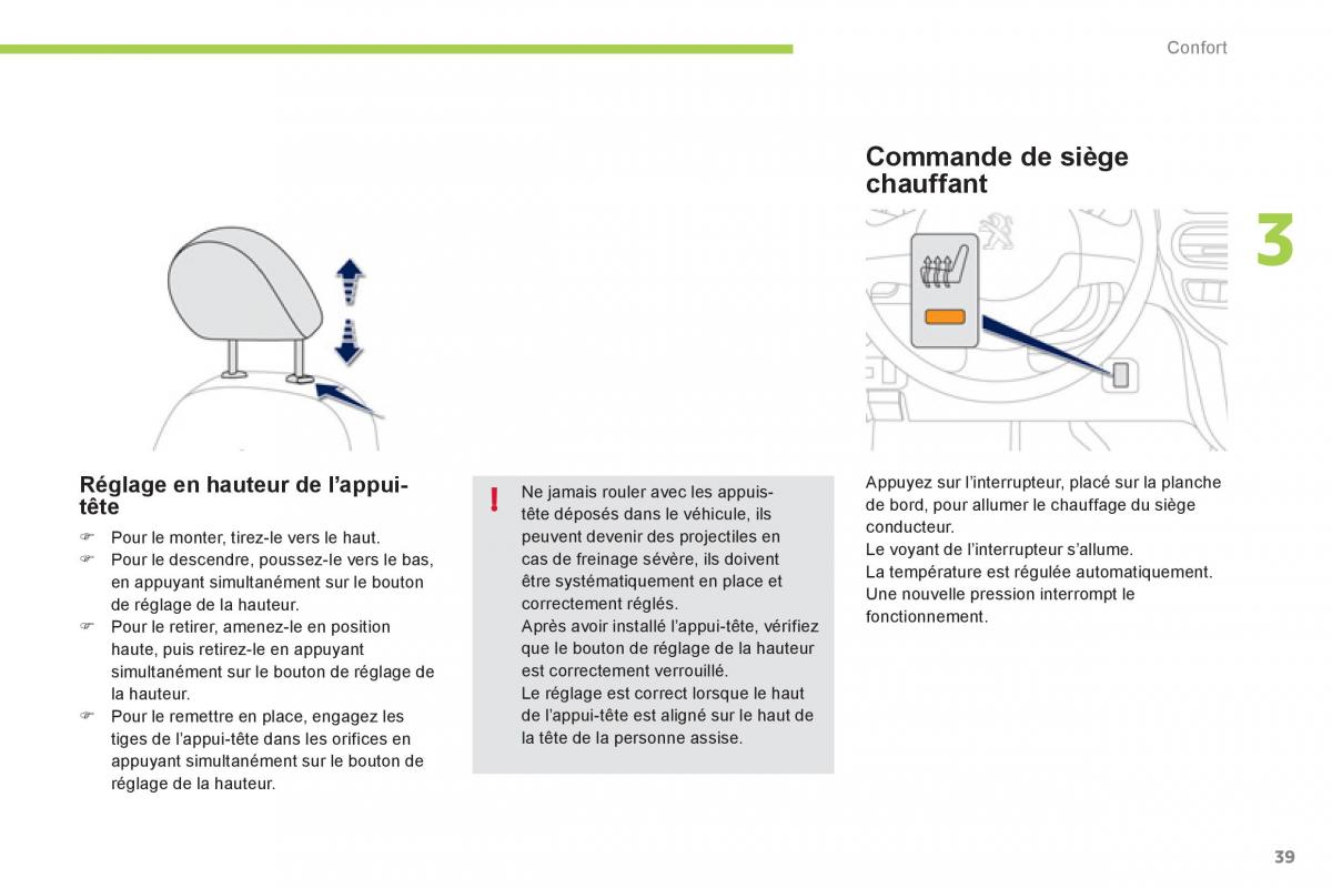 Peugeot iOn manuel du proprietaire / page 41