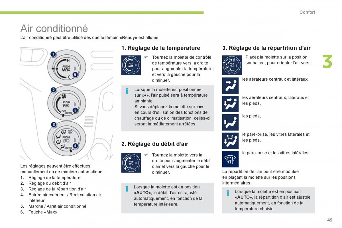 Peugeot iOn manuel du proprietaire / page 51