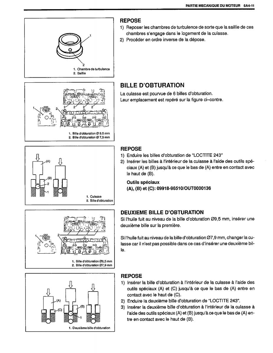 manual  Suzuki Baleno I 1 manuel du proprietaire / page 60