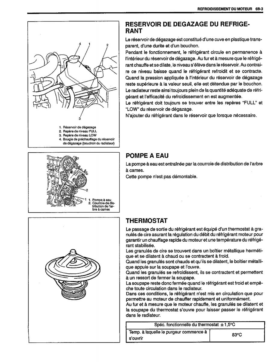 manual  Suzuki Baleno I 1 manuel du proprietaire / page 71