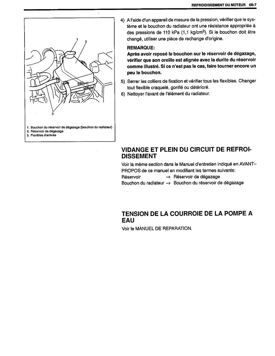 manual  Suzuki Baleno I 1 manuel du proprietaire / page 75